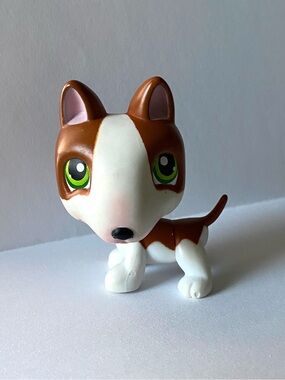 Littlest Pet Shop LPS Bull Terrier Dog Hasbro 2005